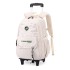 Natural Fish Pull Rod Backpack Primary School Students 3-6 Grades Climbing Stairs High Grade Backpack Large Capacity