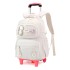 Natural Fish Primary and Secondary School Students' Pull up Backpack, Female Children's Backpack, Climbing Stairs, Resistant to Dirt, Export backpack for grades 3-6