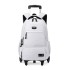 Pull up backpack for grades 1-6 elementary school students, junior high school students, male students, children climbing stairs, backpack with large capacity