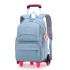 Natural Fish One Piece dropshipping for elementary school students, six wheeled climbing ladder, pull rod backpack, high school large capacity backpack, cross-border