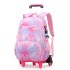 Natural Fish New Product Student Pull up Backpack Boys and Girls Climbing Stairs 3-6 Grades Primary School Students Reduce Burden, Lightweight Hair Replacement