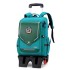 Cross border dropshipping of natural fish new product, pull rod backpack for elementary school students in grades 1-6, lightweight spine protection and water repellent for boys and girls