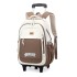 Natural Fish New Pull up Backpack for Children 3-6 Grades Primary School Students Large Capacity Junior High School Students Dual Use Backpack