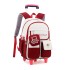 Natural fish cross-border hot selling pull rod backpack with large capacity for junior high school students, dual-use for girls, primary school students climbing stairs