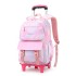 Hot selling natural fish new product pull rod backpack for girls in grades 3-6, lightweight, fashionable, and large capacity backpack