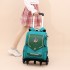 Cross border dropshipping of natural fish new product, pull rod backpack for elementary school students in grades 1-6, lightweight spine protection and water repellent for boys and girls