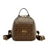 Fashionable women's backpack with high-end feel, 2024 new retro letter printed casual women's large capacity backpack