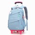 Natural Fish One Piece dropshipping for middle school students, six wheeled climbing ladder, pull rod backpack for primary school students, large capacity backpack for cross-border special