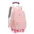 Natural Fish New Primary School Students' Pull up Backpack Girls' 2-6 Grades Large Capacity Detachable Backpack Hair Replacement