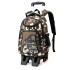 Natural Fish New Primary School Students' Pull up Backpack, Boys' Camouflage Leisure Large Capacity Load Reducing Backpack, One Piece Hair Replacement