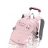 Natural Fish Cross border New Pull up Backpack for Primary School Students and Girls, Simple, Fashionable, Large Capacity, Anti Splashing, One Piece Hair Collection