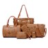 Cross border foreign trade large capacity new European and American retro mother and child bag multi piece set women's bag single shoulder crossbody handbag bag