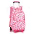 Daifa Natural Fish Pull Rod Backpack Primary School Students 3-5 Grades Girls Six Wheel Staircase Climbing 8-12 Years Old Large Capacity