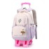 Natural Fish New Lightweight Pull up Backpack Primary School Girls' Large Capacity Backpack 3-6 Grade Middle School Students' Backpack