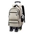 Natural fish pull rod backpack for primary school students in grades 3-6, large capacity backpack for junior high school students, dual-use cross-border