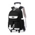 Natural backpack fish new lightweight pull rod backpack for primary school girls, large capacity for 3-6 grade middle school students