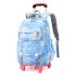 Natural Fish Children's Pull up Backpack Primary School Students 3-6 Grades Female Middle School Students Backpack Backpack Backpack High Grade Climbing