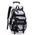 Natural Fish New Pull up Backpack Wholesale for High School and Primary School Students, Grades 2-6, Large Capacity Cross border Dual use Backpack