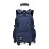 Student roll up backpack, children's roll up suitcase, elementary school backpack, junior high school backpack with wheels, roll up backpack, can climb stairs, large capacity