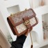 High end handbag for women 2024 new trendy retro chain bag ins versatile single shoulder crossbody bag small square bag