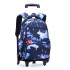 A dropshipping natural fish pull rod backpack with large capacity, fashionable backpacks for boys, girls, primary and secondary school students, cross-border bestseller