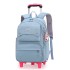 Natural Fish One Piece dropshipping for elementary school students, six wheeled climbing ladder, pull rod backpack, high school large capacity backpack, cross-border