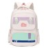 Natural Fish New Primary School Student Backpack for Girls in Grades 1, 2, and 3 Lightweight, Reduced Burden, and Ridge Protection Large Capacity Children's Backpack Cross