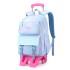 Hot selling natural fish new product pull rod backpack for girls in grades 3-6, lightweight, fashionable, and large capacity backpack