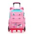 Natural fish hair replacement pull rod backpack for girls and boys in grades 23, 45, and 45, lightweight backpack with printed logo