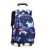 A dropshipping natural fish pull rod backpack with large capacity, fashionable backpacks for boys, girls, primary and secondary school students, cross-border bestseller