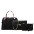 2023 New Women's Texture Large Capacity Three piece Set Mother Bag European and American Retro Single Shoulder Handheld Crossbody Bag