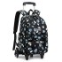 Natural Fish New Style 2nd to 6th Grade Stair Climbing Pull Rod Backpack Junior High School Boys Large Capacity Detachable One Piece Hair Collection