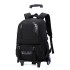 Natural Fish 2023 Summer New Pull up Backpack Detachable for Male Middle and High School Students, Large Capacity One Piece Hair Replacement, Six Wheels