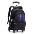 Natural Fish New Pull up Backpack Wholesale for Primary School Students, Boys' Fashion Large Capacity Cross border Hot Selling Dinosaur Starry Sky Map