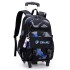 Natural Fish New Pull up Backpack Wholesale for High School and Primary School Students, Grades 2-6, Large Capacity Cross border Dual use Backpack