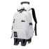 Student roll up backpack, children's roll up suitcase, elementary school backpack, junior high school backpack with wheels, roll up backpack, can climb stairs, large capacity