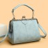 Cross border foreign trade women's bag 2024 new urban simple fashion retro hand-held clip on shoulder crossbody bag wholesale