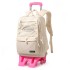 Natural Fish Cross border New Pull up Backpack for Primary School Students, Male and Female, Grades 2-6, Large Capacity Detachable Backpack