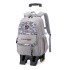 Natural Fish Pull Rod Backpack Primary School Students 3-6 Grades Climbing Stairs High Grade Backpack Large Capacity