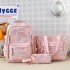 Large capacity piece set backpack 2024 new fresh girl backpack backpack college style junior high school students