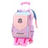 Cross border dropshipping of natural fish new product, pull rod backpack for elementary school students in grades 1-6, lightweight spine protection and water repellent for boys and girls