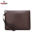 Men's 2023 new casual men's handbag PU soft leather men's bag mobile phone bag large capacity wallet