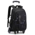 Natural Fish New Style, 3rd to 9th Grades, Climbing Stairs, Pullrod Backpack, Junior High School Boys, Large Capacity, Detachable, One Piece Hair Collection