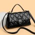 Cross border foreign trade women's bag 2025 new diamond grid hand-held flip small square bag women's shoulder crossbody bag wholesale