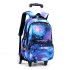 Natural Fish: One piece dropshipping for junior and senior high school students. Pull up backpack with multiple colors and six wheels for climbing stairs. Cross border backpack