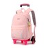 Natural Fish New Style 2nd to 6th Grade Stair Climbing Pull Rod Backpack Junior High School Boys Large Capacity Detachable One Piece Hair Collection