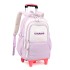 Natural Fish New Backpack for Children 3-6 Grades Primary School Students Pulling Rod with Wheels Climbing Stairs Dual purpose Junior High School Backpack