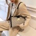 European and American 2024 Fashion Large Capacity Printed Tote Women's Bag New Trendy Retro Leisure Chain Bag Single Shoulder Underarm Bag