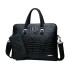 Men's Bag Large Capacity New Business Crocodile Pattern Handbag Single Shoulder Official Document Computer Gift Bag Men's Bag Wholesale