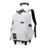 Student roll up backpack, children's roll up suitcase, elementary school backpack, junior high school backpack with wheels, roll up backpack, can climb stairs, large capacity